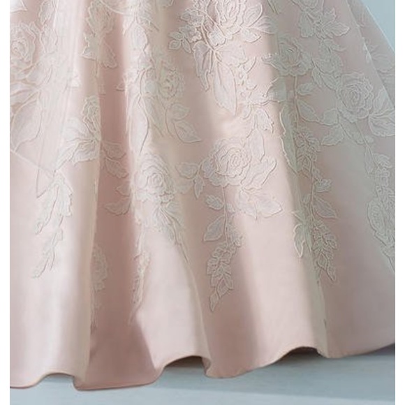 MonCheri strapless soft satin fit and flare wedding gown - Picture 9 of 9